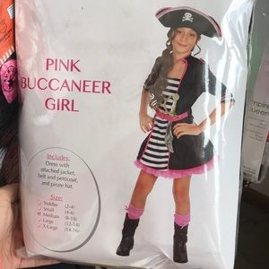 Pink buccaneer girl Halloween costume